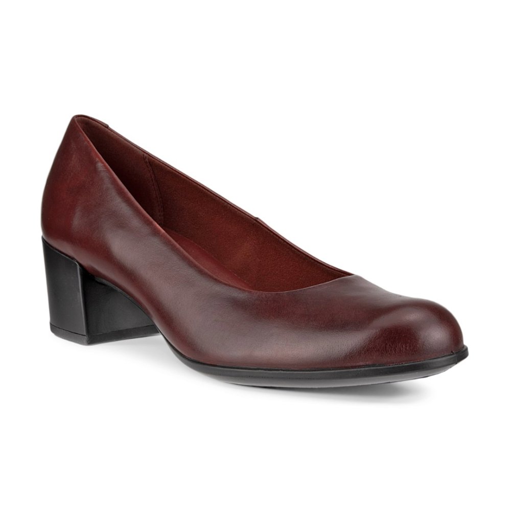 Ecco pumps womens brown on sale